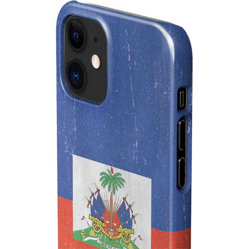 Haiti Flag Distressed iPhone 12 Mini Lite Case